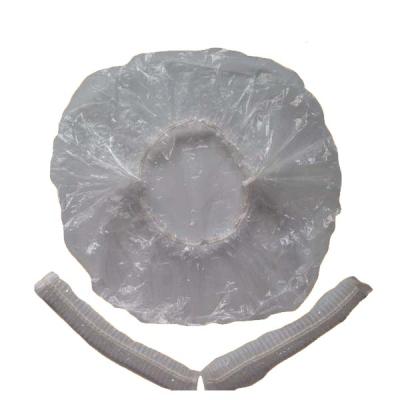 China Disposable PE Bathroom Products Hotel Shower PE Bath Cap for sale