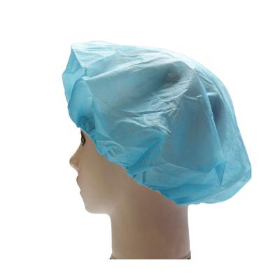 China Single Elastic Cheap Disposable Hair Net Nonwoven Medical Blower Hat for sale