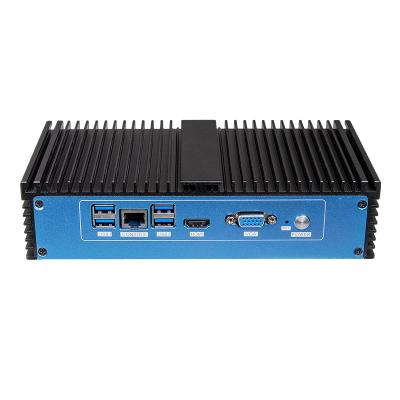 China Industrial supper mini computer for industrial use DDR4 supports 32GB memory 6 LAN ports and 4 USB3.0 ports Intel ce-leron for sale