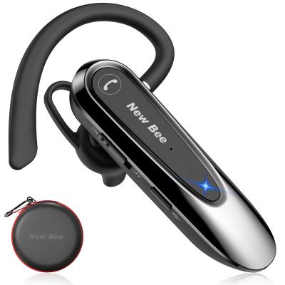 China Single Ear Low Power Consumption Noise Canceling Single Ear Office Earphone Business Radio Bluetooth 5.0 Headset With Ear Hook for sale