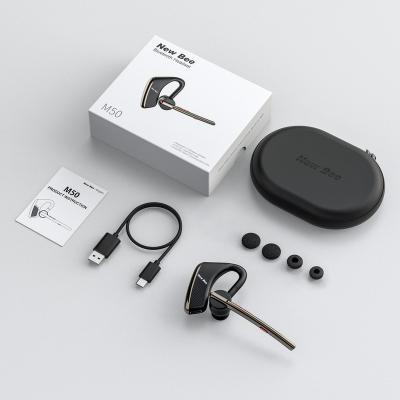 China New Bee M50 Single Earphone Mobile Ear Small Phone In Ear Bluetooth Single Ear Mobile Phone Headset Noise Cancel Headphones With MIC for sale