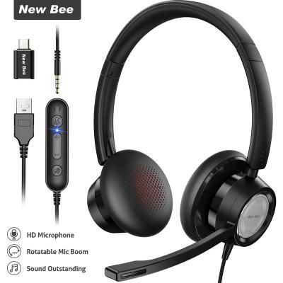 China 20-20KHz New Bee H362 Ultra Relieve Gaming Headset Gamer Call Center Headset Wire PC Earphone For Skype Buzz Laptop Phone PC Tablet for sale