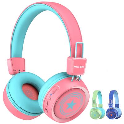 China Also Wired High Quality New Bee KH21B Earphone Wired Kid Headband Earphone Bluetooth Stereo Gaming Headset For PC for sale