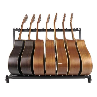 China Wholesale Guitar Factory Folding Guitar Display 7 Multiple Guitar Rack for sale