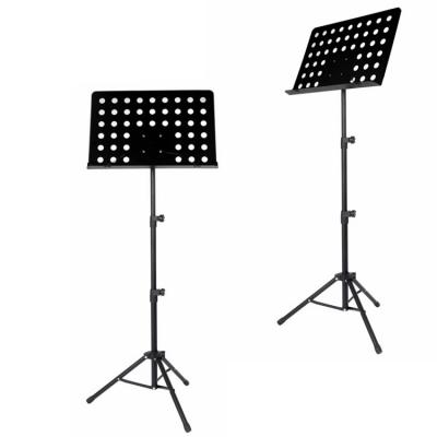 China Adjustable Height Metal Sheet Music Foldable Musical Instruments Stand Cover Music Stand for sale