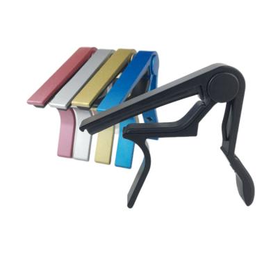 China New Design Acoustic Guitar Capo Color Aluminum Alloy Metal Flange Guitar Capo for sale