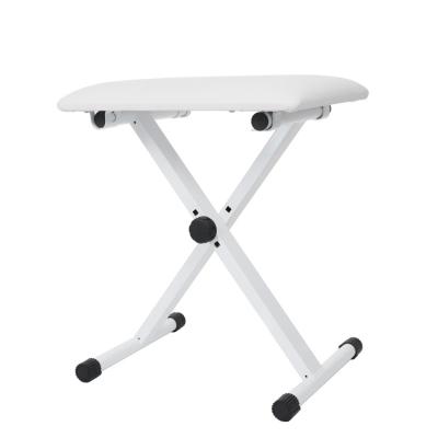 China Application: White Folding Keyboard Electronic Music Adjustable Piano Stool for sale