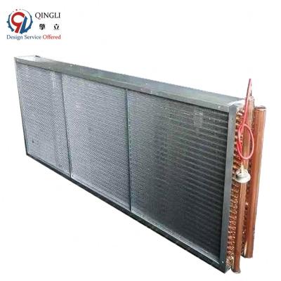 China Industrial Aluminum Fin Copper Tube Air Refrigerator Condenser Cooler Evaporator Coil for sale