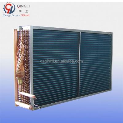 China Industrial Customized Blue Aluminum Evaporative Freezer Condenser Coil Fin Type Evaporative Plant for sale