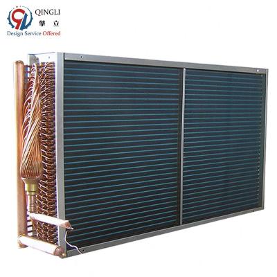 China QINGLI Refrigeration Parts Copper Evaporator Air Conditioning Finned Design for sale