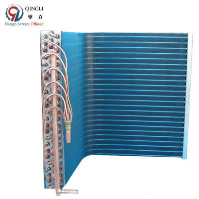 China Industrial L Shape Aluminum Heat Sink Copper Tube Fin Evaporator Coil Type for sale