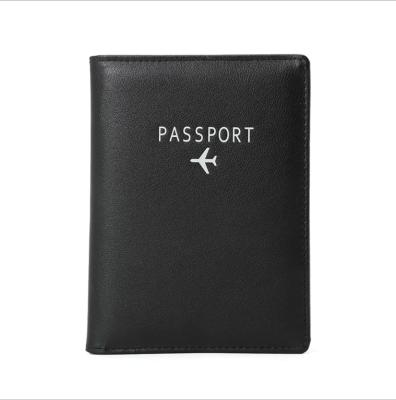 China Hot Selling Passport Purse Holder Custom Personalized RFID Blocking PU Leather Men Travel Wallet Cover Fold Passport Colorful Card Holder for sale