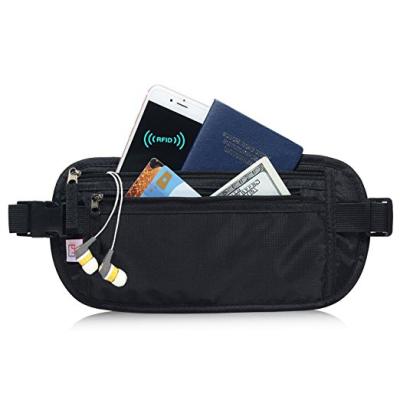 China Travel Money Belt and Passport RFID Holder Blocking Travel Wallet for sale