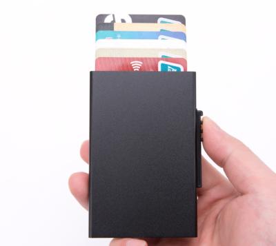 China Compact RFID Blocking Aluminum RFID Card Holder Slim Card Holder Design for sale