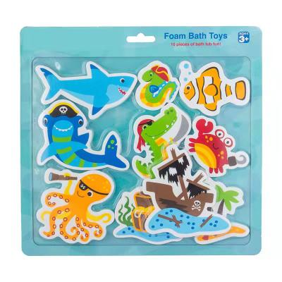 China Bath Toy Baby Cartoon Bathtub Toy EVA Foam Alphabet Numbers Animal Educational Toys for sale