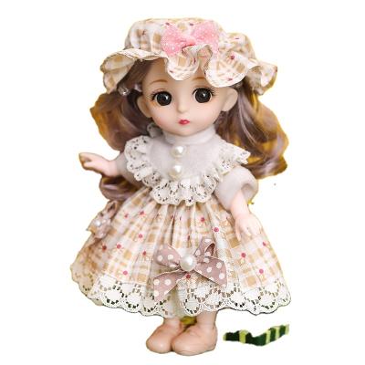 China Cartoon Toy 16CM Girl Doll New Arrivals Fashion Stylish Girl Toys Best Birthday Gift for sale