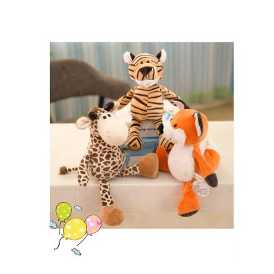 China Small Zoo Toy Custom Cartoon Plush Cute Animal Soft Stuff Toys Doll Wild Animal Toy For Children for sale