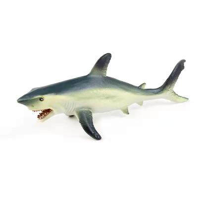 China Plastic Model 3D PVC Shark Toy Sea Animal Popular Animal Figure Among Children for sale