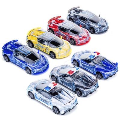 China RC Hobby Music Electric Inertial Sports Car with LED Light Vehicle Toy for Kids for sale