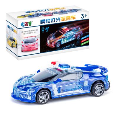 China High Quality Toy Inertia Car Lightweight Music RC Hobby Children's Toy Vehicle Electric Police Car for sale