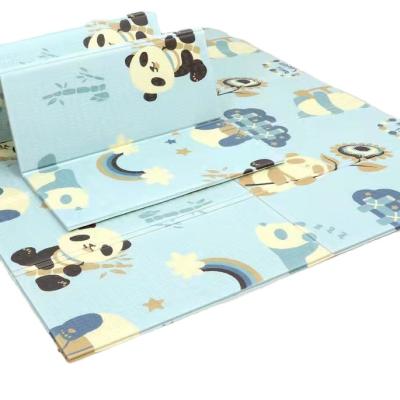 China Toy Factory Prices Double Sides XPE Baby Play Mat Educational Foldable Kids Crawling Mat Easy To Fold for sale