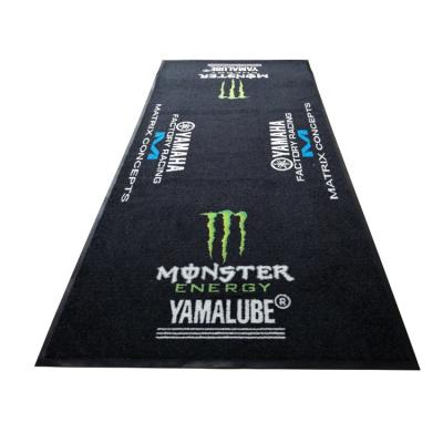 China Anti-Slip Waterproof Custom Printed Logo Motorcycle Mats For Motorbike for sale