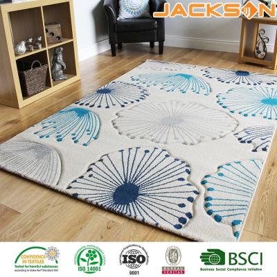 China Beautiful anti-slip well designed low price Chinese printed ware area rugs for sale