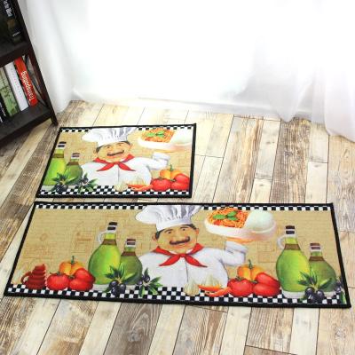 China Custom Printed Waterproof Kitchen Runner Cover Kitchen Blanket Washable Set for sale