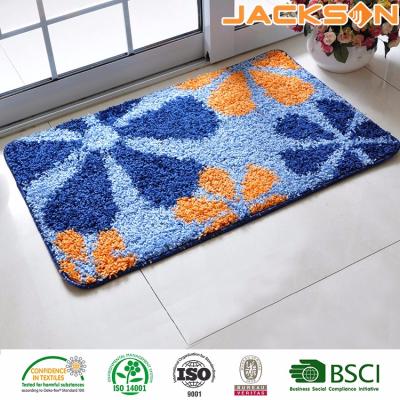 China Customized Cheap Home Door Mat 100% Machine Printed Anti-bacteria Waist Polyester Entrance for sale