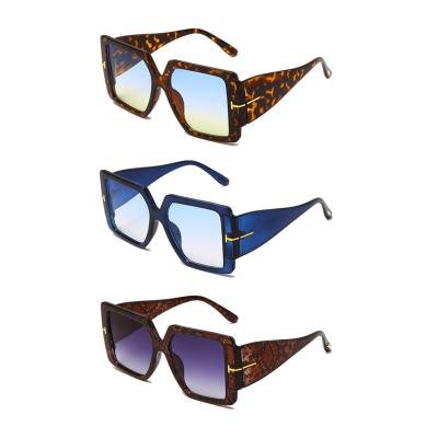 China Fashion Trendy Sunglasses WIIPU 2021 Fashion Big Frame Women Leopard Shades Uv400 China Wholesale Lenses for sale