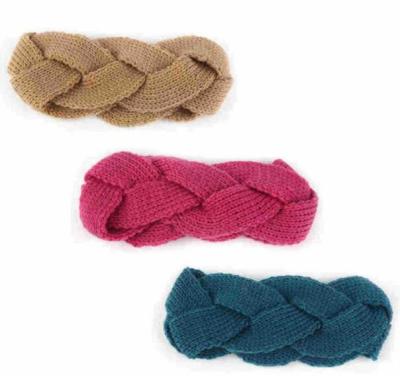 China WIIPU Wool Women Knitted Headband Crochet Braided Warm Hairband Head Wrap Lot for sale