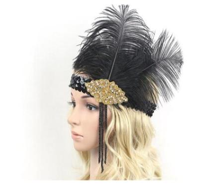 China Bohemian bridal children's headdress feather hair with tassels European and American photo photography stage show headdress party hair AC for sale