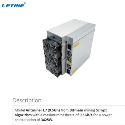 中国 Dogecoin Litecoin Asic Miner Machine Antminer L7 9050MH Scrypt アルゴリズム 販売のため