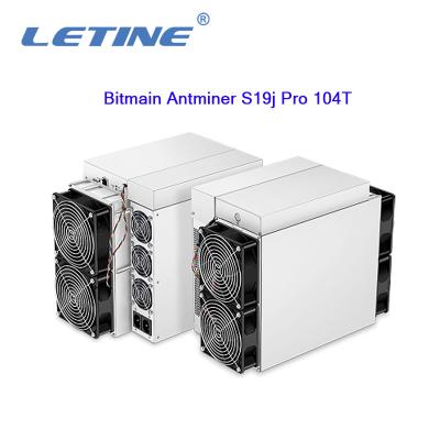 中国 Bitmain Asic Antminer S19Jプロ104T Sha-256 BTB Aisc Miner3068W Hashrate 104Tの抗夫 販売のため