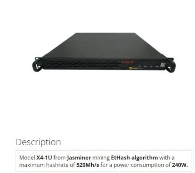 China rafadoras de 240W Ethash Asic en venta