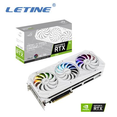 Cina Alta carta grafica di Hashrate ROG-STRIX-RTX3090-O24G-WHITE con 24GB GDDR6X 1890 megahertz di overclock di sostegno in vendita