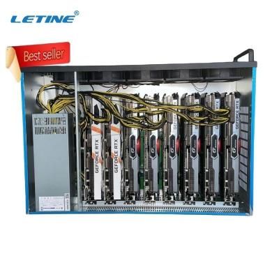 China RX 580 8 GPU-Bergbau-Anlage 1660S 2060S 3060 3070 3080 3090 LTC Doge ZEC zu verkaufen