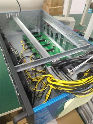 Cina 3000W il gruppo di alimentazione Rig Mining 6 GPU 70mm Pcie distanzia DDR3 il Ram 4GB in vendita