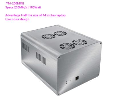 중국 YM-200MINI 200MH 180Watt 낮은 소음 설계 ETH ETC 블록체인 광부 판매용