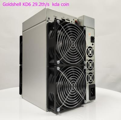 Κίνα goldshell KD6 hashrate 29.2Th/s από τον αλγόριθμο Kadena μεταλλείας Goldshell για μια κατανάλωση ισχύος 2630W. προς πώληση