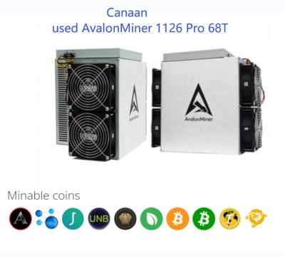 China 1126 verwendeter ProAvalon Miner 68Th/S 50W/T SHA 256 Algo für das Bergbau von Bitcon zu verkaufen