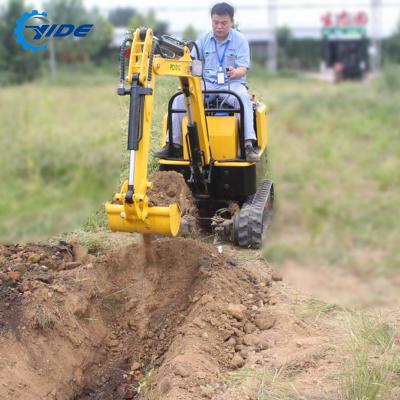 China Cultivate crawler mini excavator air cooled small excavators 1t multifunctional diggers for sale