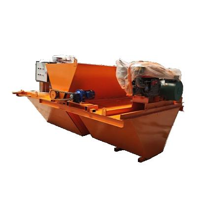 China Construction worksÂ   Guard Concrete Project Self Propelled Water Channel U Groove Forming Channel Forming Machine for sale