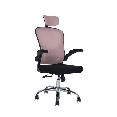 China (Size)Adjustable Cheap Desktop Computer Chairs Swivel Recliner Executive Gaming Mesh Chair Pink for sale