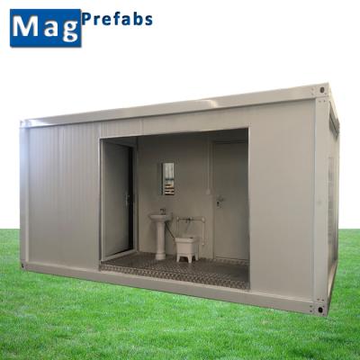 China Traditional Prefab 20ft Container Public Toilet Cabin Unit Portable Bathroom Pod for sale