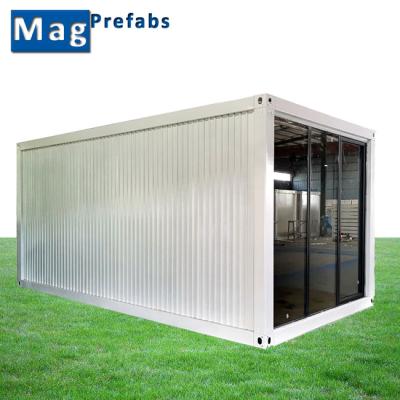 China Modern 20ft Container Guard House Gate Entrance Pavilion With Access Control System for sale