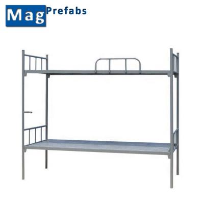 China Cheap Foldable Quick Install Double Mental Bunk Beds For Sale for sale