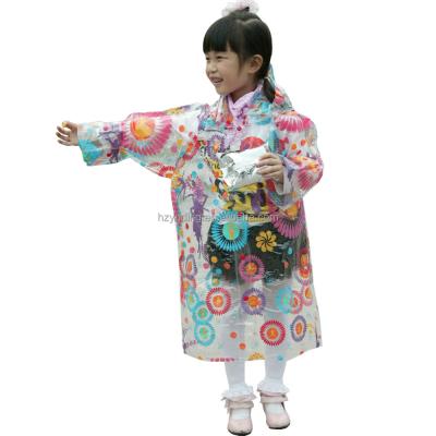 China High Quality Customized Design Breathable Hot Selling Long Raincoat For Kids for sale