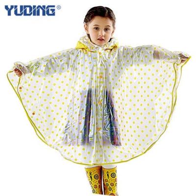 China 100% Waterproof Rain Poncho For Lovely Cartoon Poncho Full Printing Kids Hooded Animal Children Waterproof Poncho Kids For All Season for sale