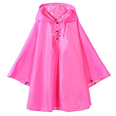 China 100% Waterproof Raincoat For Promotional Kid Kindergarten Cartoon&Solid Color Printing Non-disposable Polyester Kidsrainponcho for sale